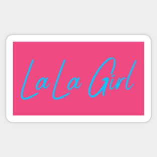 Lala girl blue Design Sticker